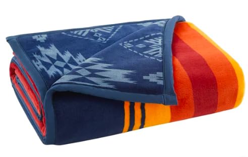 Reversible Plush Throw Blanket 50x70 Inch with Pattern - Soft & Cozy