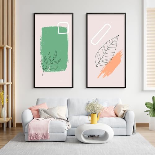 LaVie Home Black 24x48 Wall Picture Frame with HD Plexiglas - Vertical or Horizontal Display