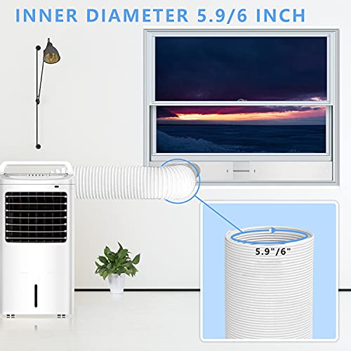 Portable Air Conditioner Vent Kit with Hose & Adjustable Window Seal