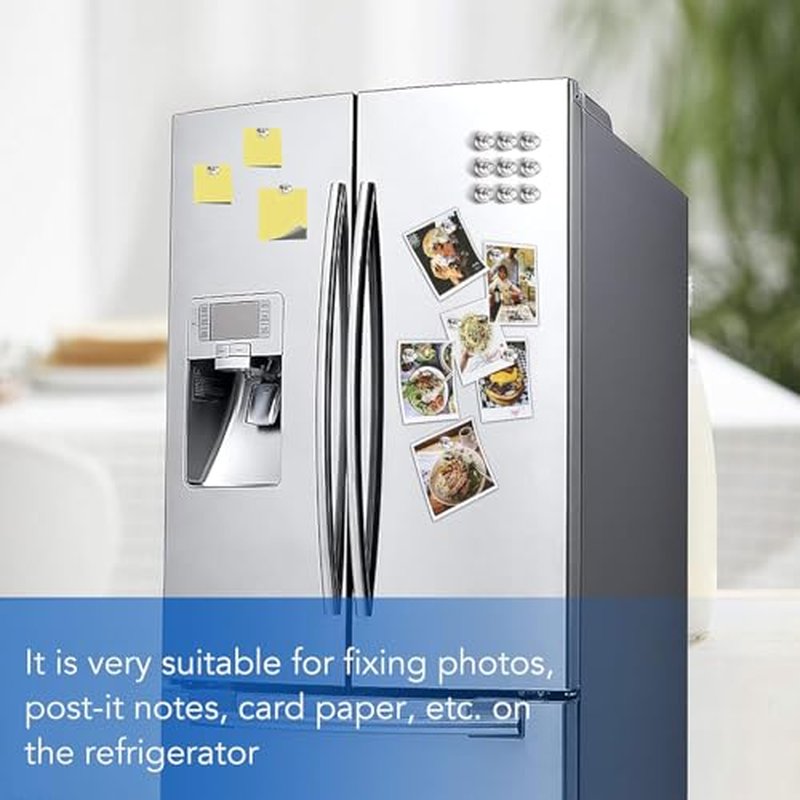 LOVIMAG Fridge Magnets 20Pcs Refrigerator Whiteboard Small Strong Magnet Classroom Kitchen Accessories Decorative Locker Set Decor Must Haves Office Calendar Refrigerador Magnetic Cute Rose Gold