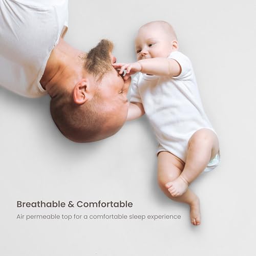 Organic Waterproof Mattress Protector King Pique Top - Breathable, GOTS Certified