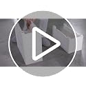 4-Drawer Slim Bathroom Storage Cabinet - Narrow Rolling Cart Organizer, White, 7.5x16.5x28.9 inches