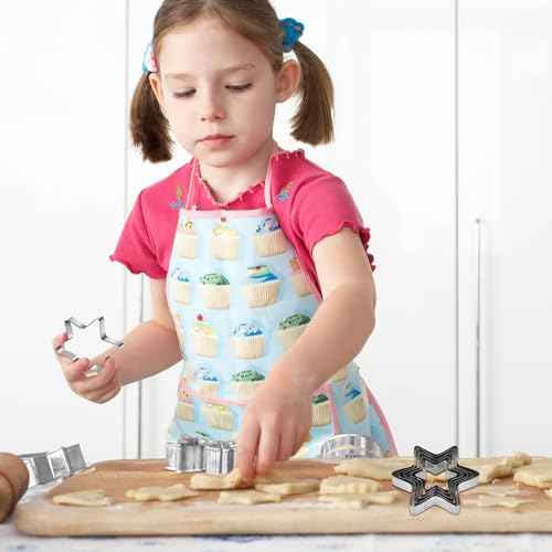 Snowflake Cookie Cutter Winter Christmas Biscuit Cutters New Year¡¯s Day DIY Baking Mold, Pack of 5