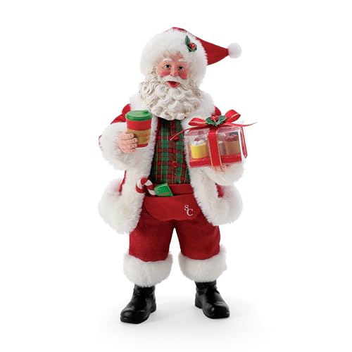 Department 56 Santa Coffee Break Figurine, 10.5 Inch Holiday Decor