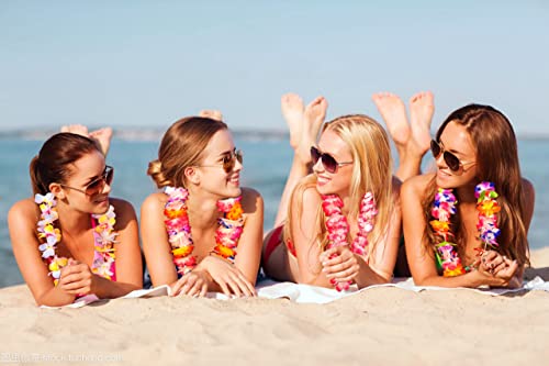 200 Pcs Vibrant Hawaiian Leis Necklaces for Luau & Tropical Party Decorations