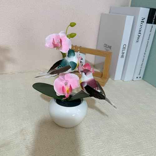 12pcs Artificial Birds for Crafts Decorative Christmas Tree Ornaments Yard Patio Wreath Designs Flower Floral Arrangements Garden Home Decor (Claw Birds)