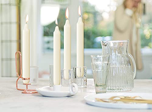 BOLSIUS Ivory Household Candles Bulk Pack 45 Count - Unscented