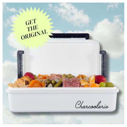 Portable Snackle Box with 16-Compartment Tray Ice Pack & Cooler Bag