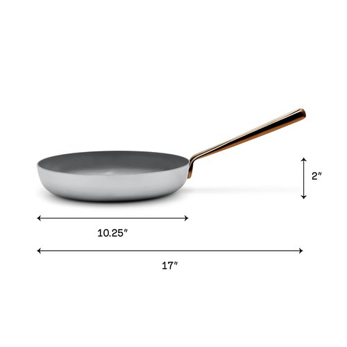 Great Jones Large Fry 10.25 Inch Nonstick Frying Pan | Nontoxic Ceramic Coating, PTFE & PFOA-Free | Welded Handle, Induction & Oven Safe | Dishwasher Friendly