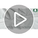 California Design Den King Flat Sheet 600 TC Bright White - Model 01