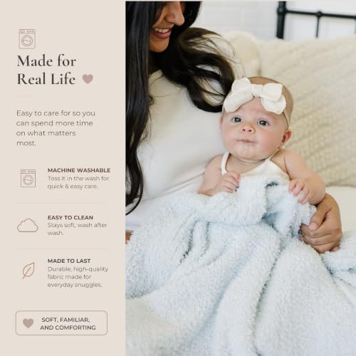 Saranoni Bamboni Baby Blanket Sky Blue 30x40