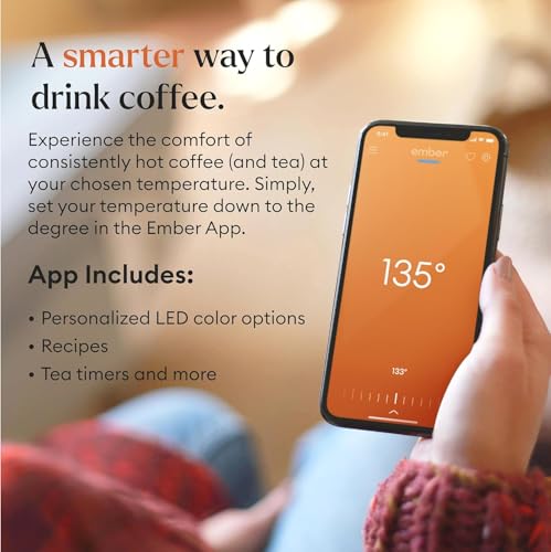 Ember Temperature Control Smart Coffee Mug 2 - Sandstone, 14 Oz, App-Controlled Heated Mug