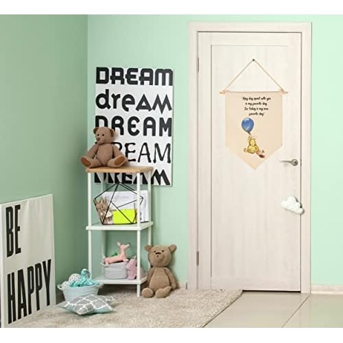 Nursery Wall Flag Decoration,Baby Bedroom Pennant Decor,Playroom Sign,Front Door Decoration,Nursery Banner Decor Gift for Boy Girl Kids,Baby Present Shower,New Home Birthday Christmas Gifts