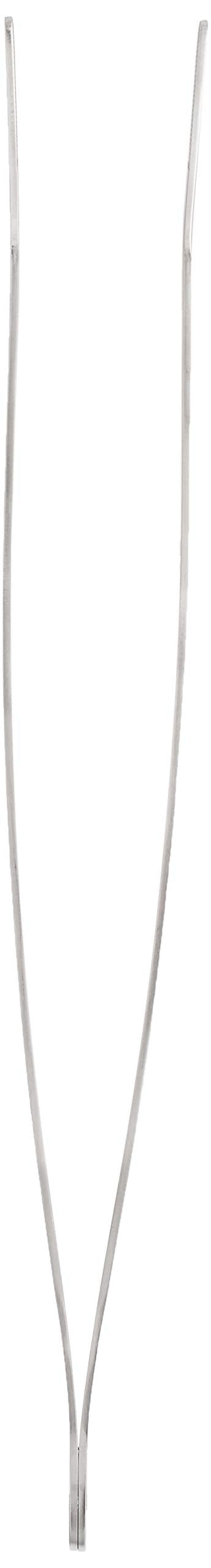 Mercer Culinary 18-8 Stainless Steel Chef Plating Tongs, Curved Tip, 11-3/4 Inch