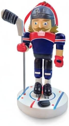 Hockey Nutcracker Christmas Ornament - Resin Sports Decor by ChalkTalkSPORTS