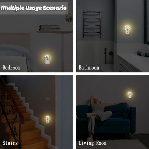 sndheke Night Light with Dusk-to-Dawn Sensor, Plug-In Deer 34 Color