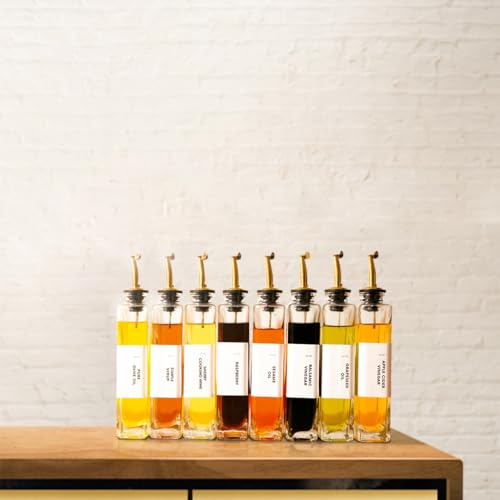 APT 1101 Gold 350ml Olive Oil & Vinegar Dispenser Set – Pack of 4