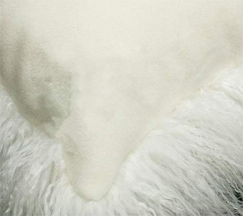 yingda1992 Mongolian Lamb Fur Throw Pillow Cover Soft Fluffy Square Cushion Pillowcase Car Accessories Decorated for Livingroom