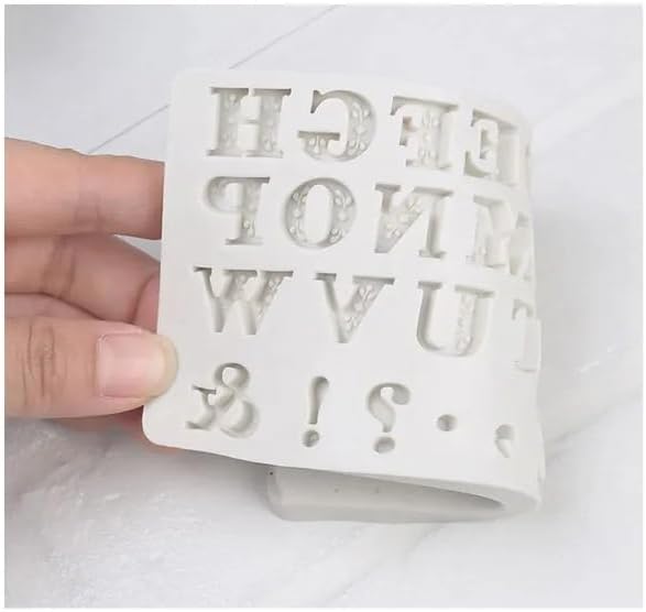 Silicone Alphabet Letter Mold - Mini Comma & Exclamation Cake Decorating Tool for Fondant & Gum Paste