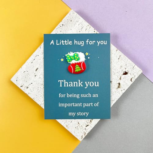 Set of 5 Christmas Pockets Hugs Gifts Bulk Mini Xmas Resin with