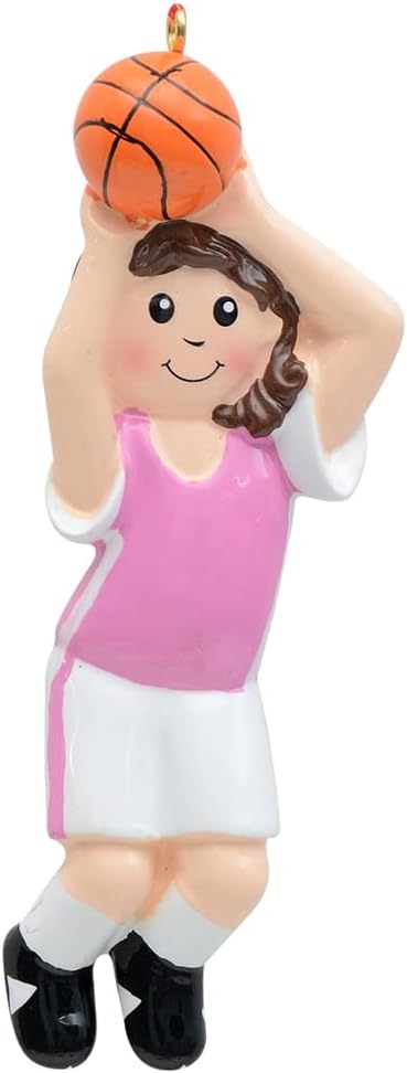 Custom Personalized Basketball Girl Ornament | Sports Christmas Tree Decor