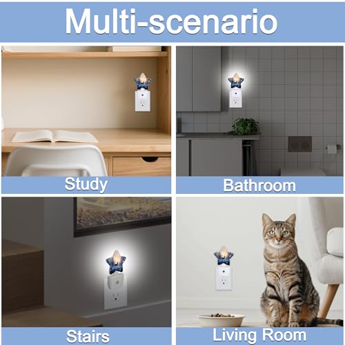 Snowmolle Christmas Deer Winter Tree Snowflake Night Light - Dusk to Dawn Sensor Plug-in Decor