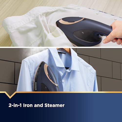 BLACK+DECKER Medium Press & Steam 2-in-1 Iron & Garment Steamer