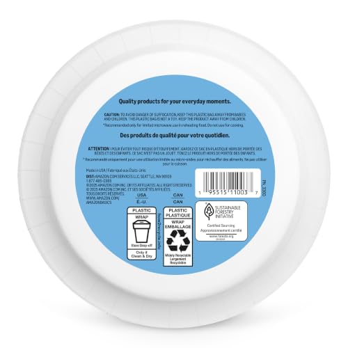 Disposable Paper Bowls 20 Oz - 540 Count (4 Packs of 135) White, Microwave Safe