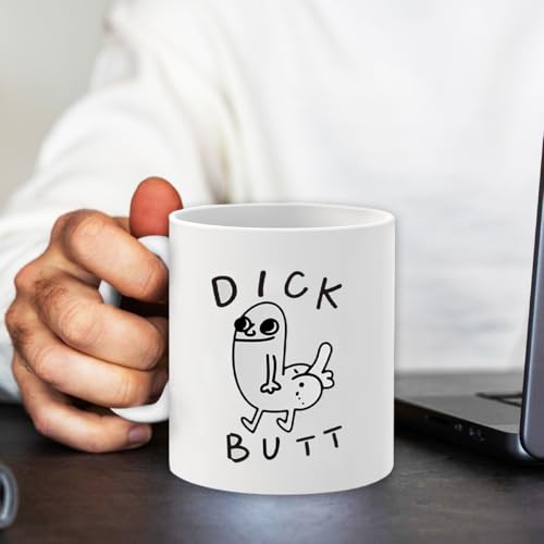 Funny Heat Changing Coffee Mug - Gag Gift for Adults, Men & Women, 11oz