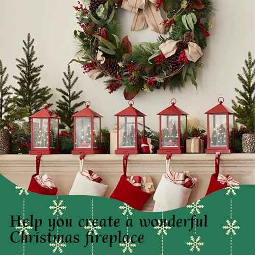 60 Pcs Adjustable Christmas Garland Hangers, Garland Hangers for Front Door, Mantle, Fireplace, Window, Wreaths, and Stocking Decorations