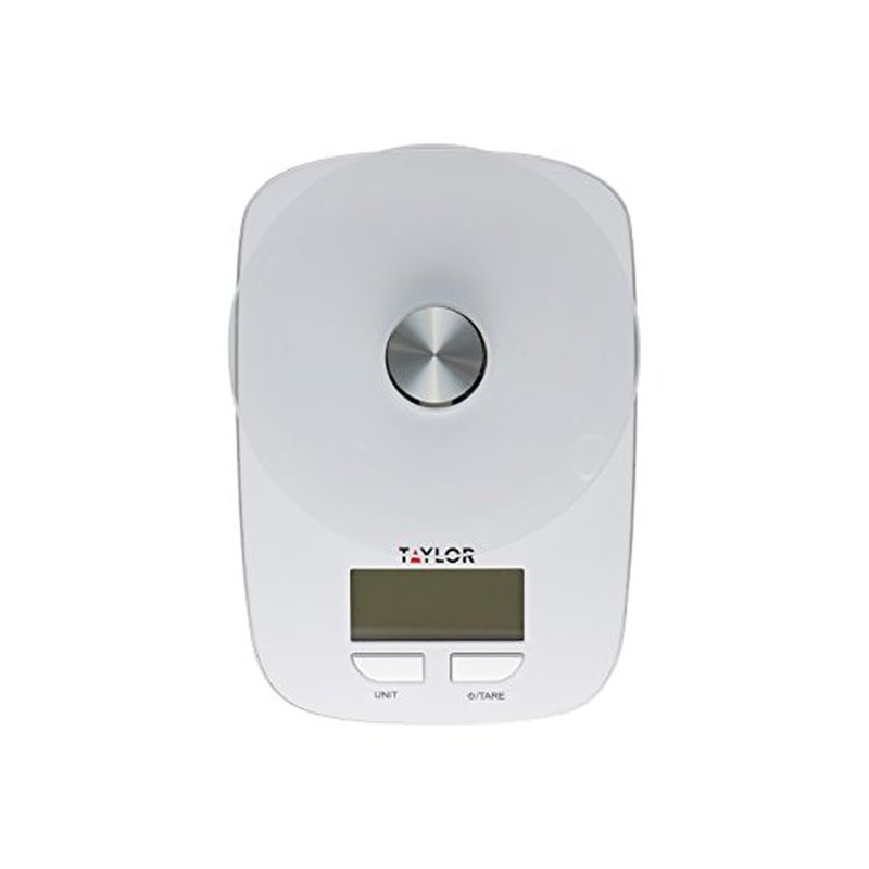 Taylor Precision Products Glass Platform Digital Kitchen Scale (White),One Size