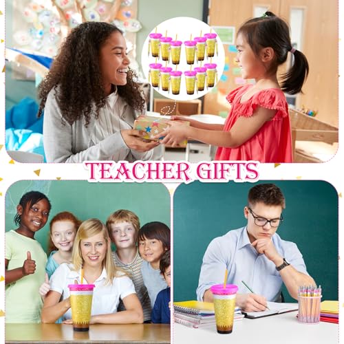 Multicolor 48 Pcs Teacher Appreciation Gift Set with Plastic Pencil Cups - Classic Design