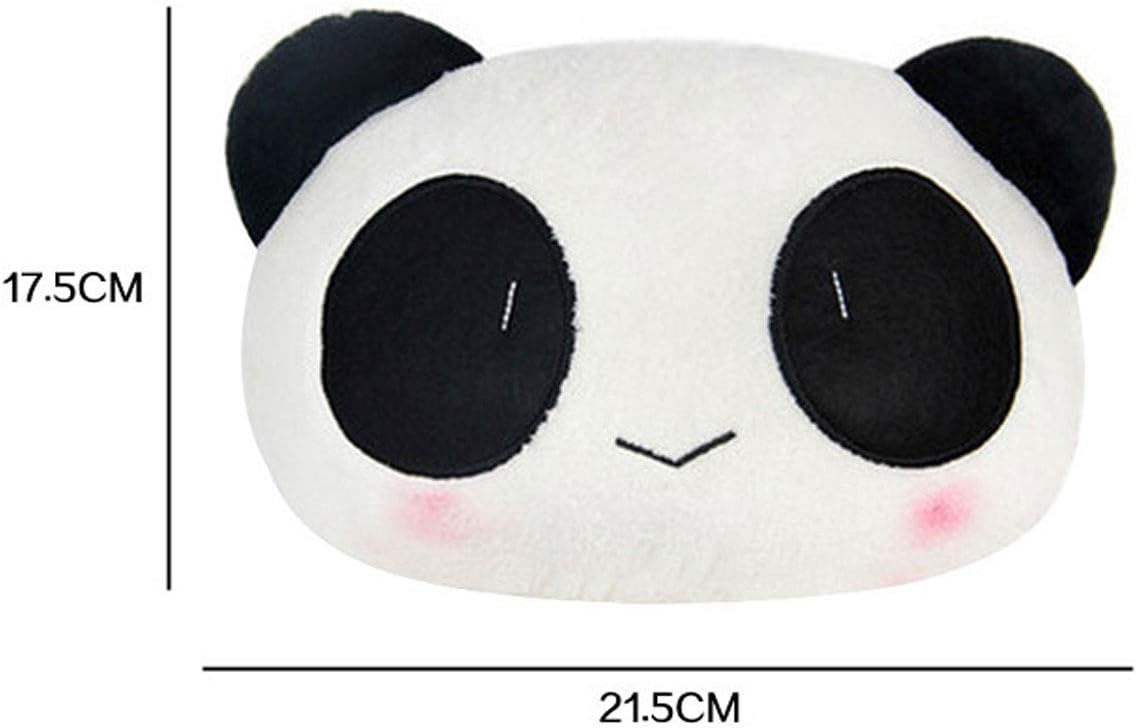 Cute Panda Plush Car Seat Headrest Pillow - 2-in-1 Neck Rest Cushion Set