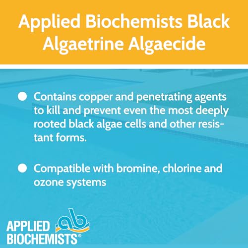 Black Algaetrine Algaecide & Deposit Control - 32 oz - Pool & Spa Use
