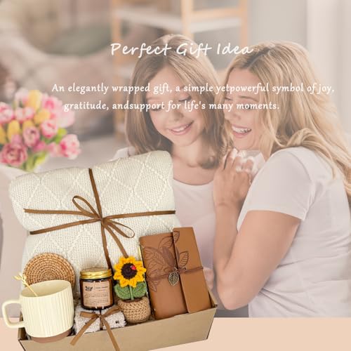 Self Care Gift Set for Women - Earth Tone Spa & Relaxation Gifts, Birthday & Get Well Presents