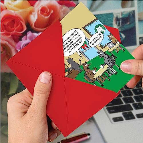 NobleWorks Stressful Holidays Christmas Funny Cards Bulk Set of 36