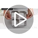Monoan 24 oz Stainless Steel Snack Containers 4-Pack - 4 Compartment Bento Boxes