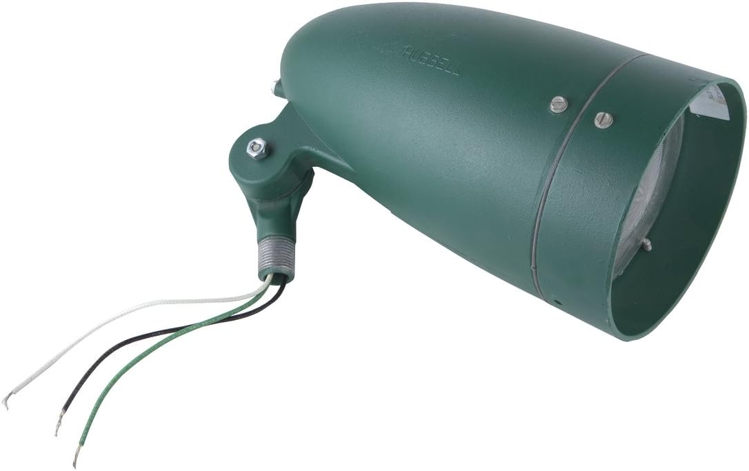 BELL 5820-8 Weatherproof Bullet Lampholder for 75-150W Par 38 and R-40 Lamps, Green