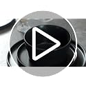 Stone Lain Celina 16-Piece Black Matte Dinnerware Set - Service for 4