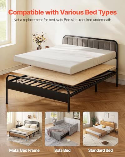 King Size Foldable Bunkie Board for Mattress Support - Anti-Sag Platform Bed