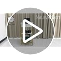 NauwaBarn Gold Makeup Organizer Cart with Detachable Hair Tool Holder