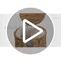 StorageWorks Seagrass Free Standing Toilet Paper Holder Stand for