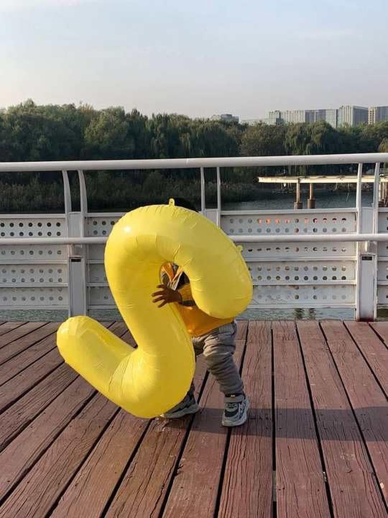Yellow Number 6 Balloon 40 Inch, 6th Birthday Party Decorations for Children, Giant 6 Foil Balloon for Party Supplies