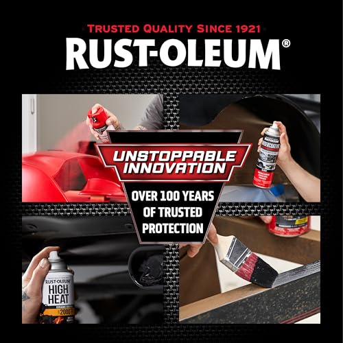 Rust-Oleum Automotive High Heat Spray Paint Flat Black 12oz Pack of 6