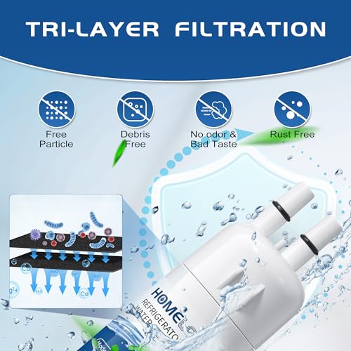 HOMELOVELY 3-Pack Water Filter Replacement for Whirlpool WRS325SDHZ & WRS588FIHZ Models