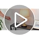 70-Inch Sofa Table Behind Couch with Charging Station - Black, Narrow Console Table