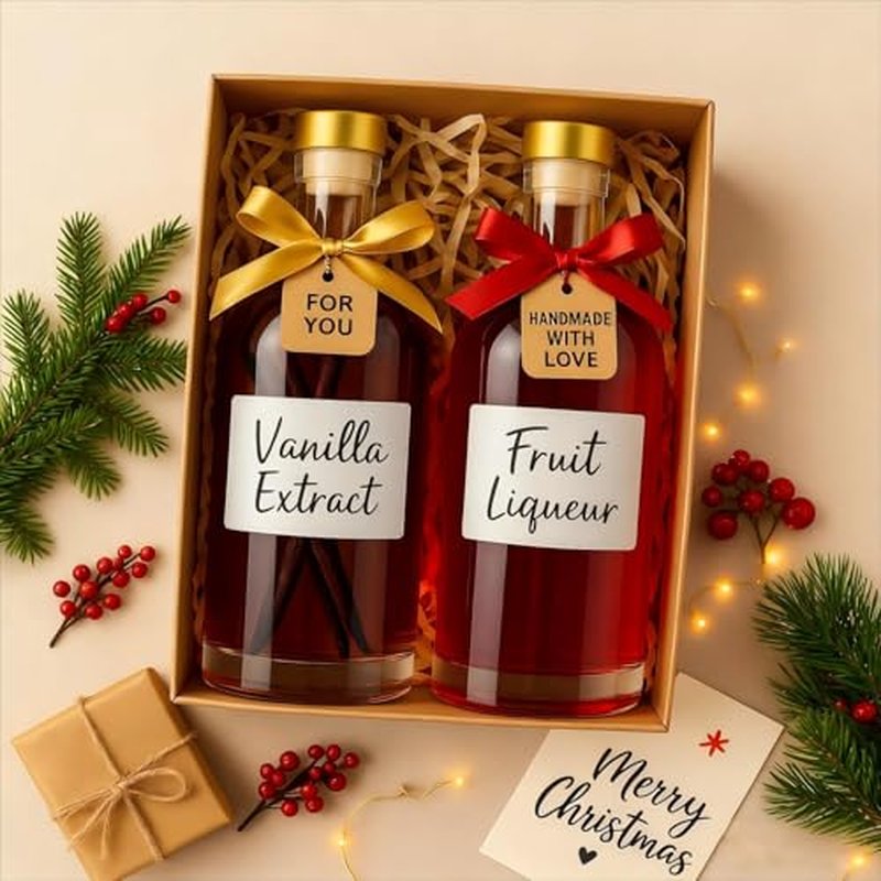 TBWIND 12 Pack 3 oz / 100 ml Clear Glass Bottles with T-Top Cork Stoppers, Small Refillable Bottles for Homemade Liquor, Vanilla Extract, Oil, Vinegar & Gift Favors