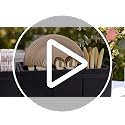 Bamboo Silverware Holder for Parties with 5 Removable Bins - Eco-Friendly Utensil Caddy