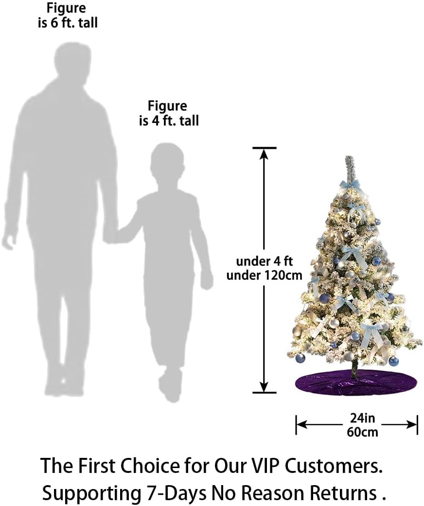 48-Inch Silver Sequin Christmas Tree Skirt - Reusable Holiday Decor for Festive Parties
