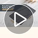 Gray Extra Large Diatomaceous Earth Bath Mat 32x20 Inch Non-Slip Absorbent Shower Mat